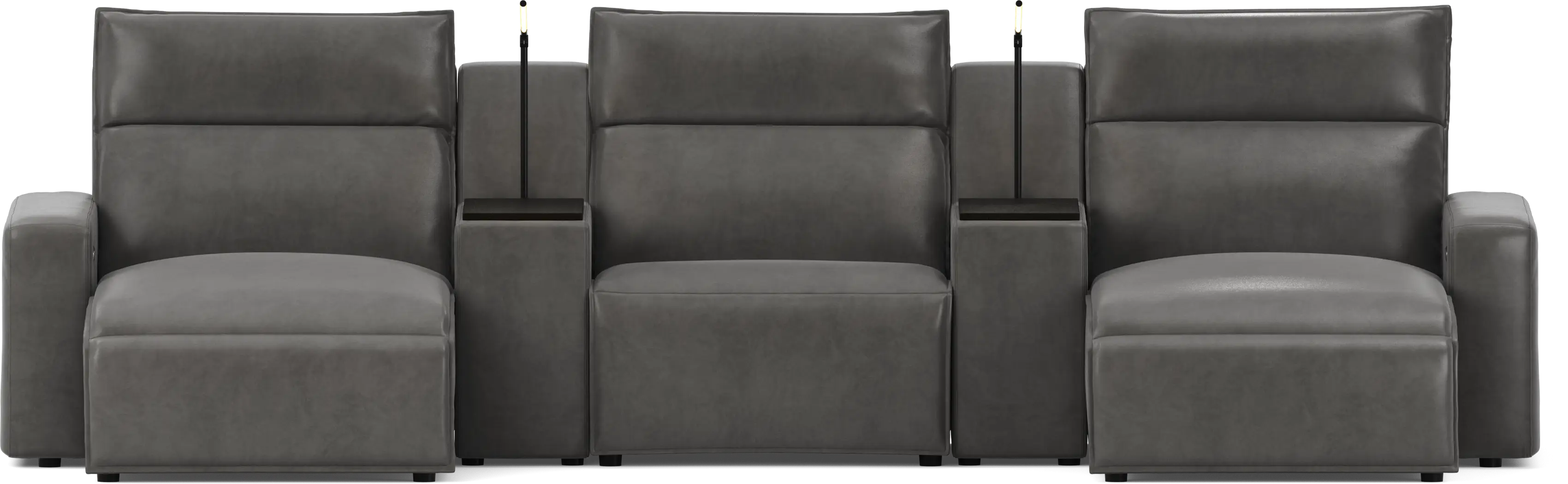Charcoal 5 Pc Dual Power Reclining ModularTwo - Thumbnail - Image 1