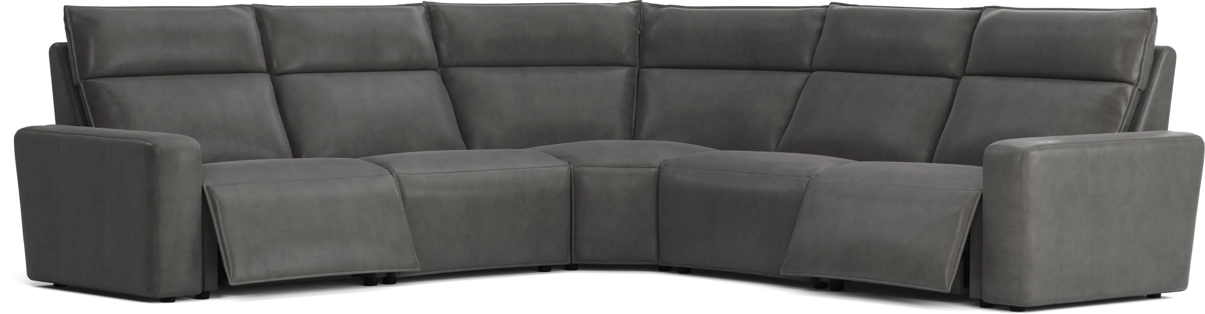Charcoal 5 Pc Dual Power Reclining ModularTwo - Thumbnail - Image 1