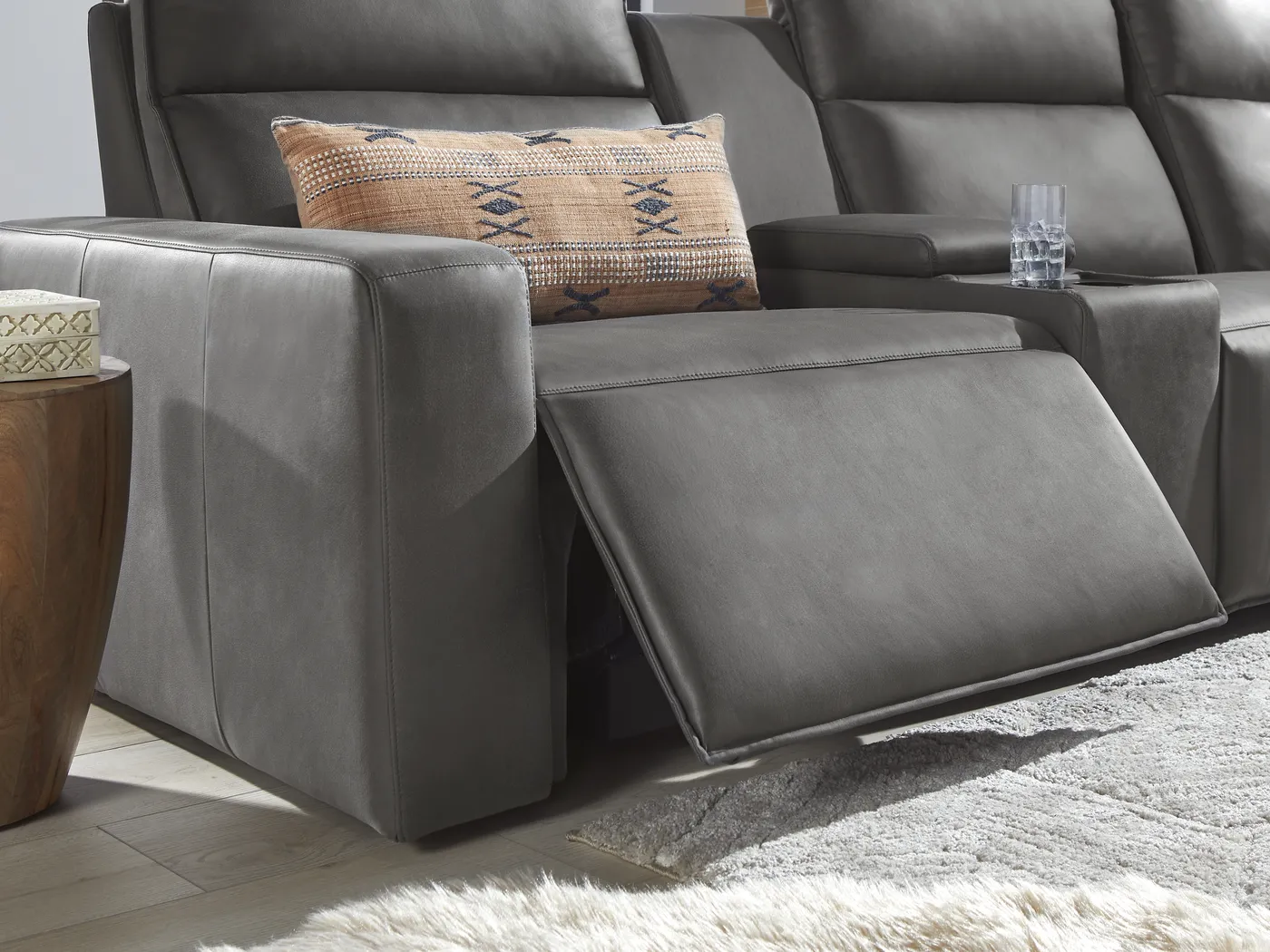 Charcoal 6 Pc Dual Power Reclining ModularTwo - Image 6