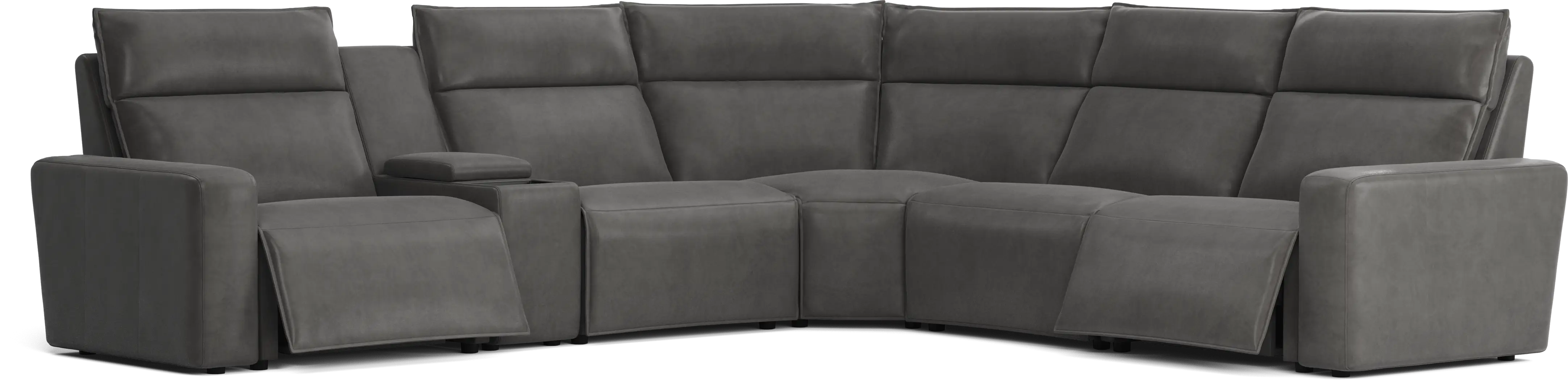 Charcoal 6 Pc Dual Power Reclining ModularTwo - Thumbnail - Image 1
