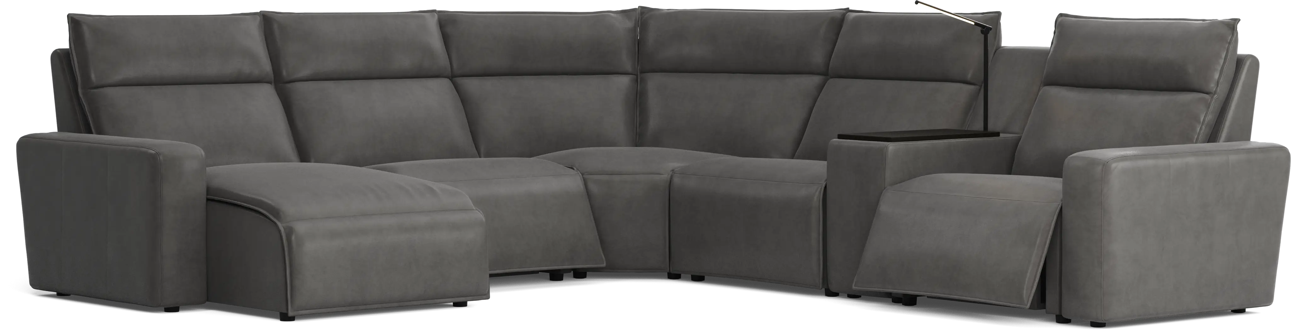 Charcoal 6 Pc Dual Power Reclining ModularTwo - Thumbnail - Image 1