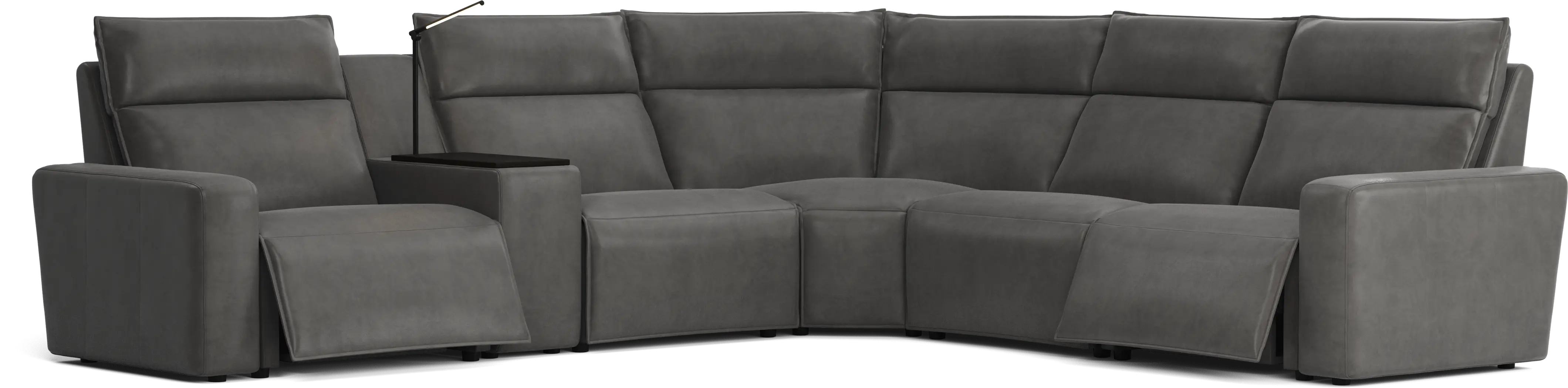 Charcoal 6 Pc Dual Power Reclining ModularTwo - Thumbnail - Image 1