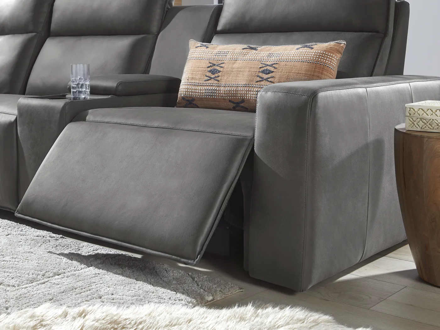 Charcoal 6 Pc Dual Power Reclining ModularTwo - Image 10