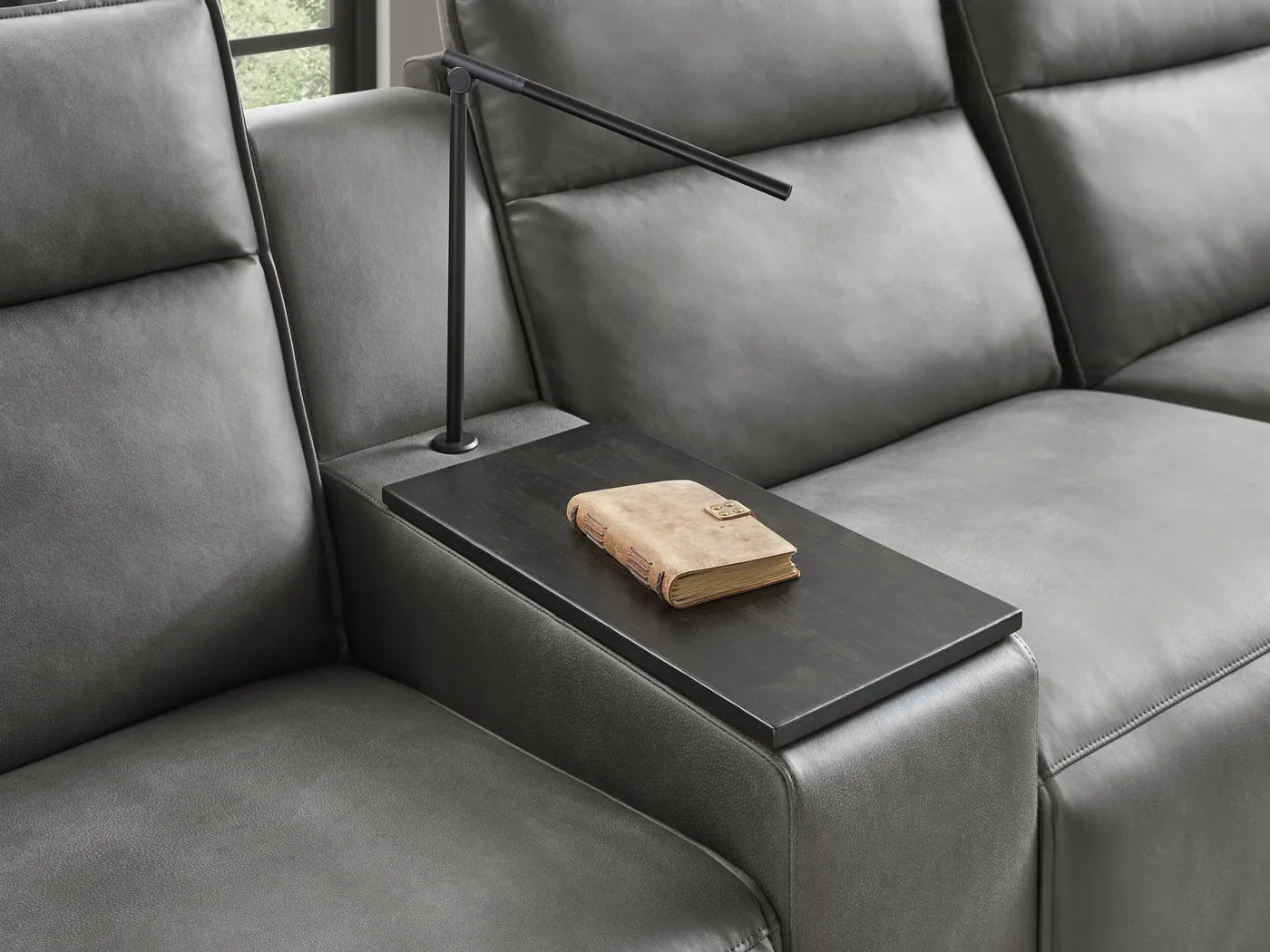 Charcoal 6 Pc Dual Power Reclining ModularTwo - Image 3