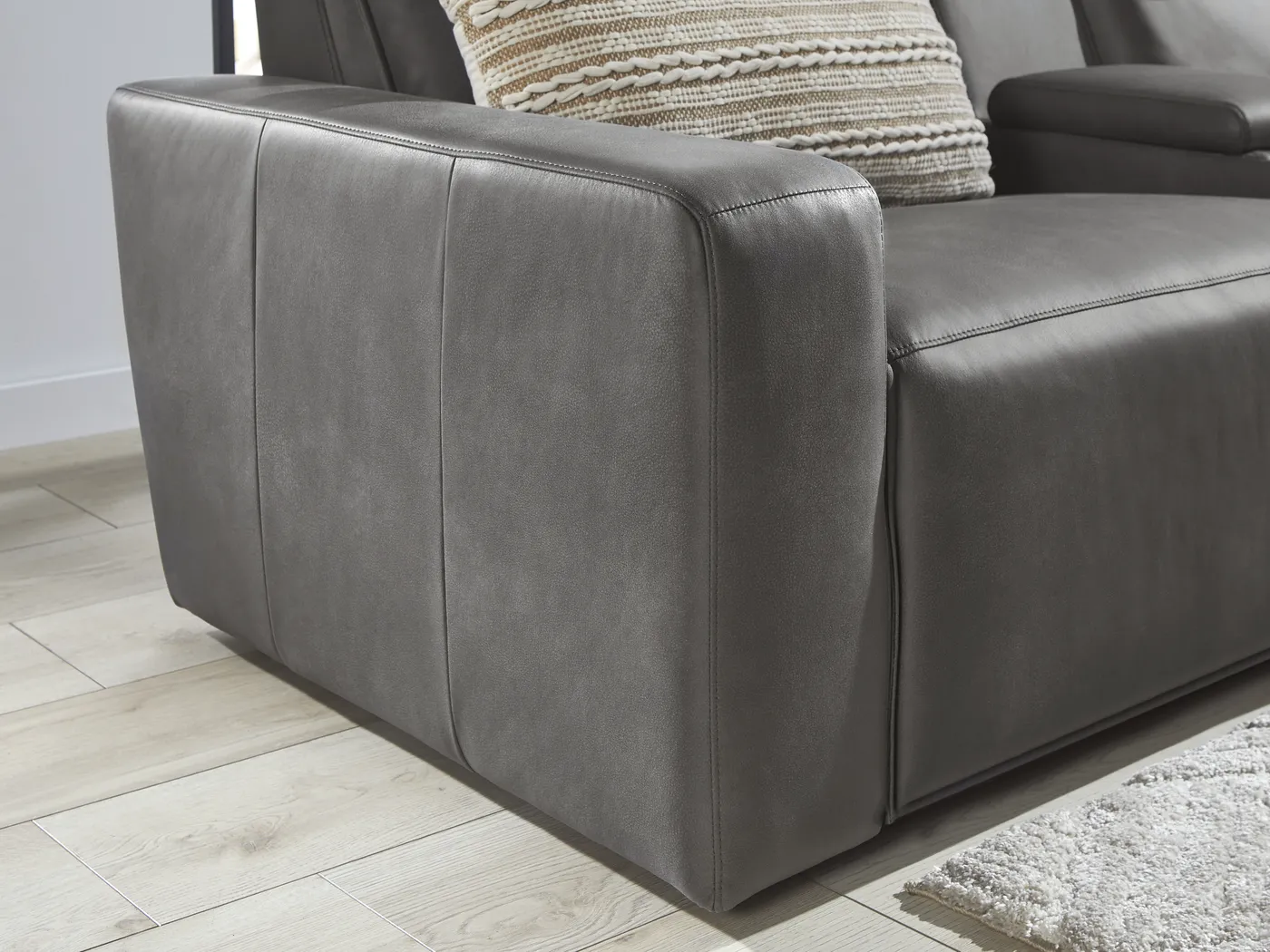 Charcoal 6 Pc Dual Power Reclining ModularTwo - Image 13