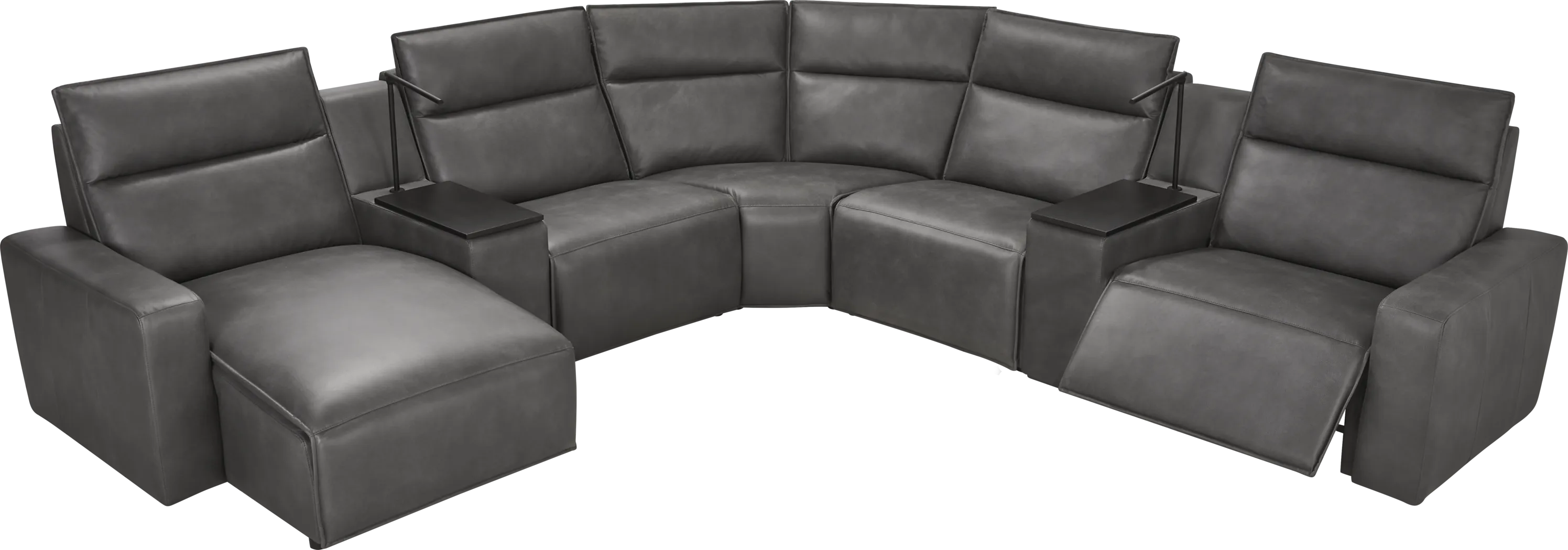 Charcoal 7 Pc Dual Power Reclining ModularTwo - Thumbnail - Image 1