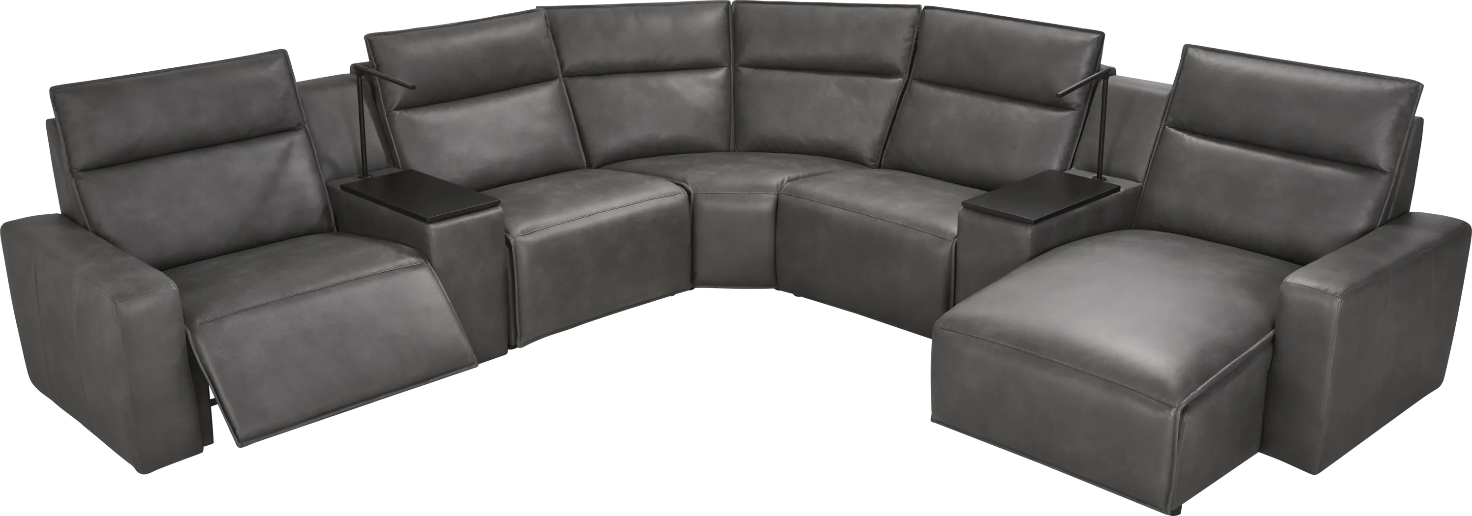 Charcoal 7 Pc Dual Power Reclining ModularTwo - Thumbnail - Image 1