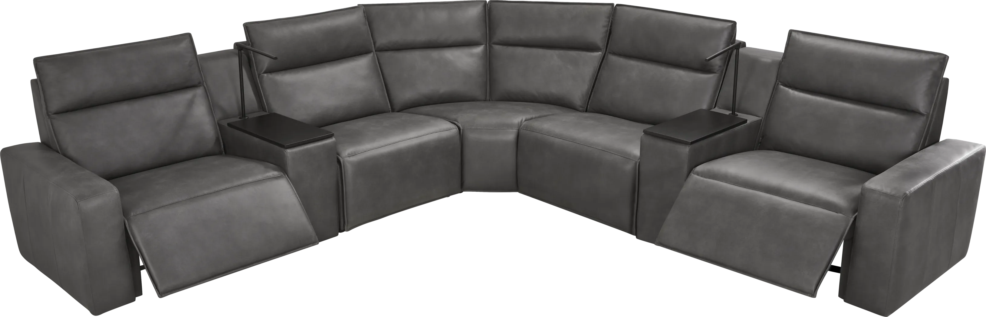 Charcoal 7 Pc Dual Power Reclining ModularTwo - Thumbnail - Image 1