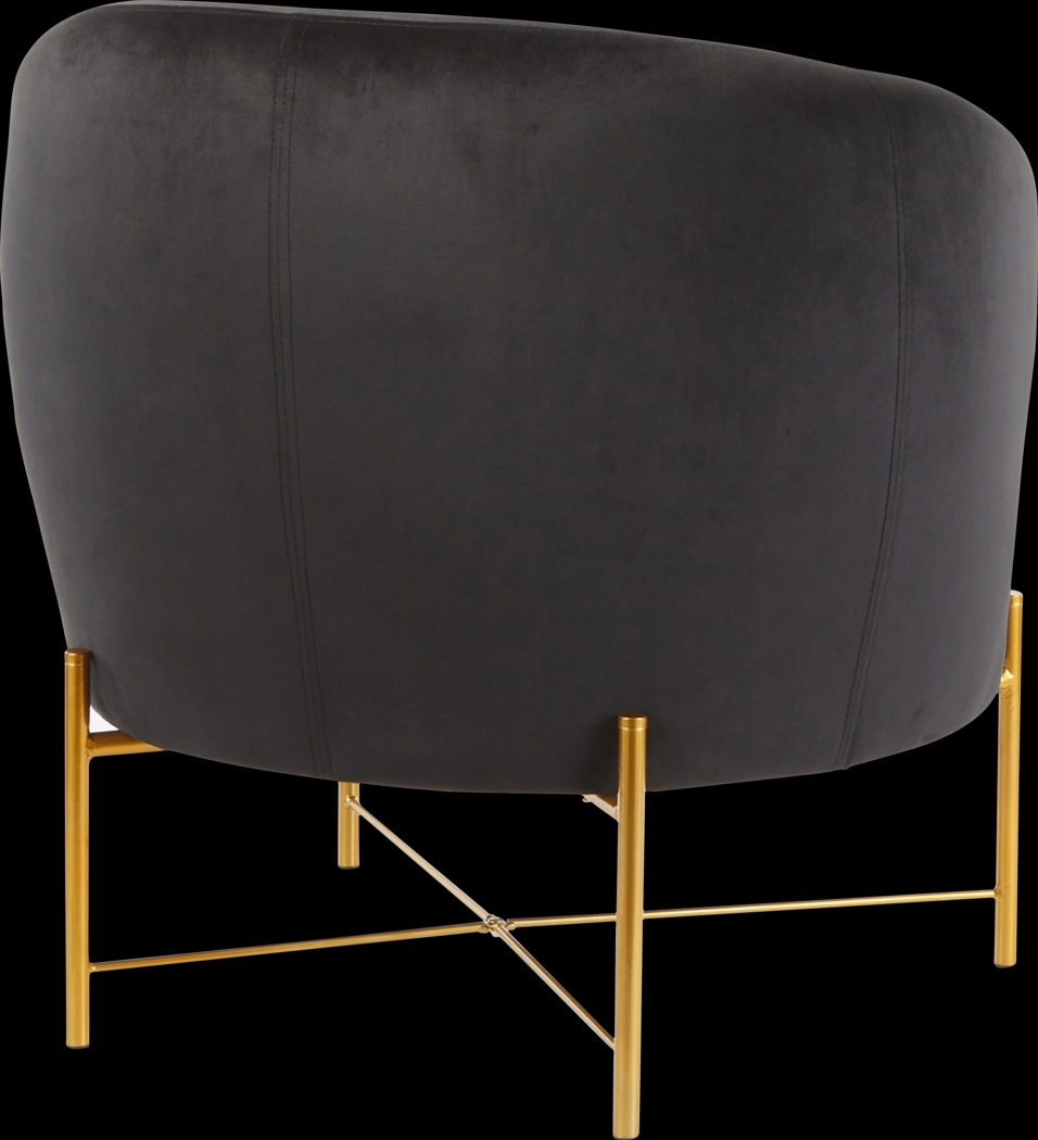 Chardan Black Accent Chair - Thumbnail - Image 3