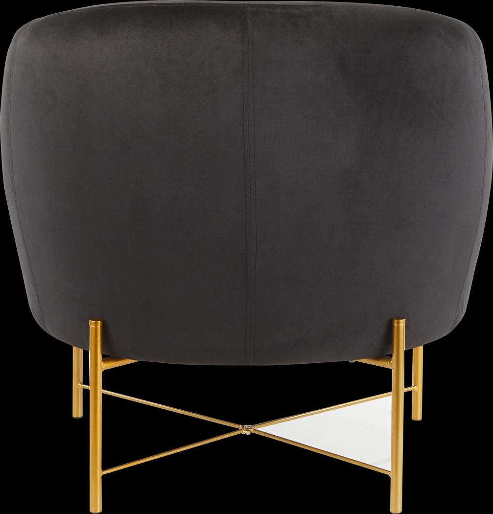 Chardan Black Accent Chair - Thumbnail - Image 4