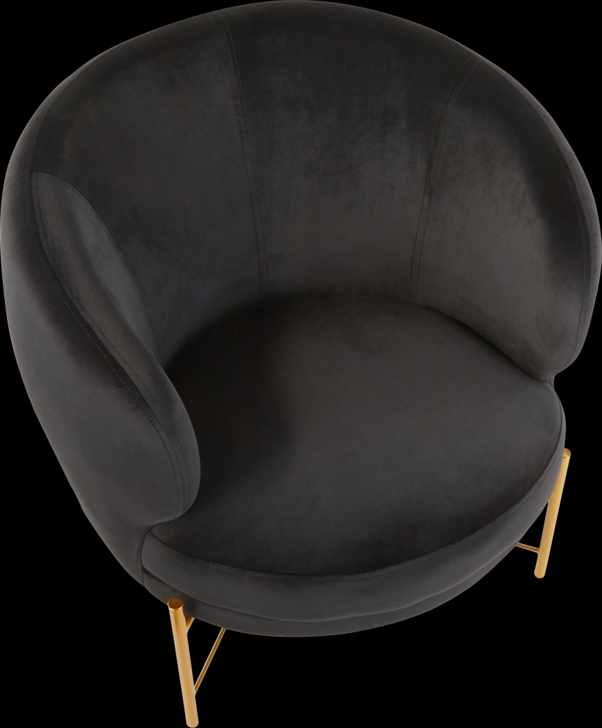 Chardan Black Accent Chair - Thumbnail - Image 6