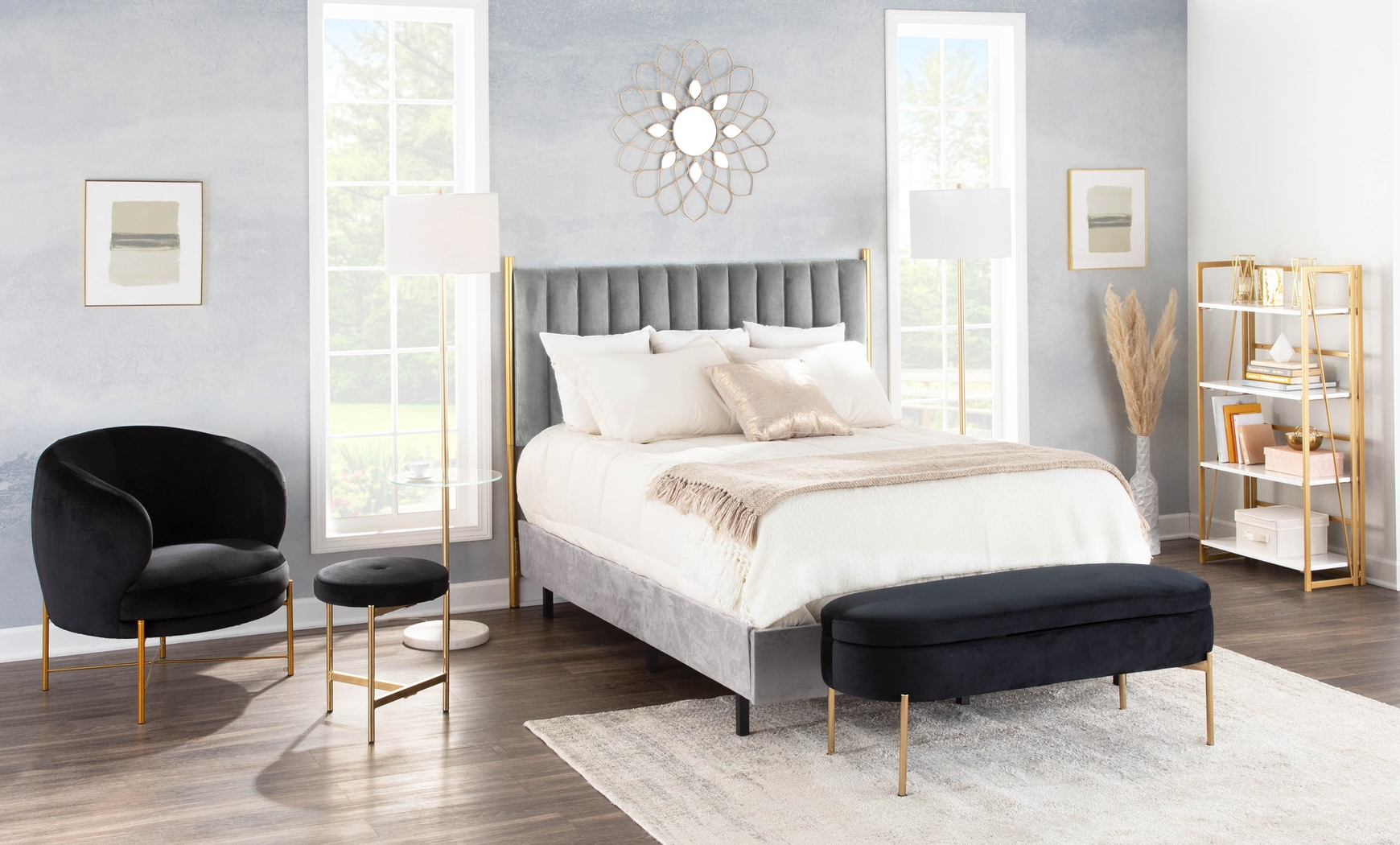 Chardan Black Accent Chair - Thumbnail - Image 8