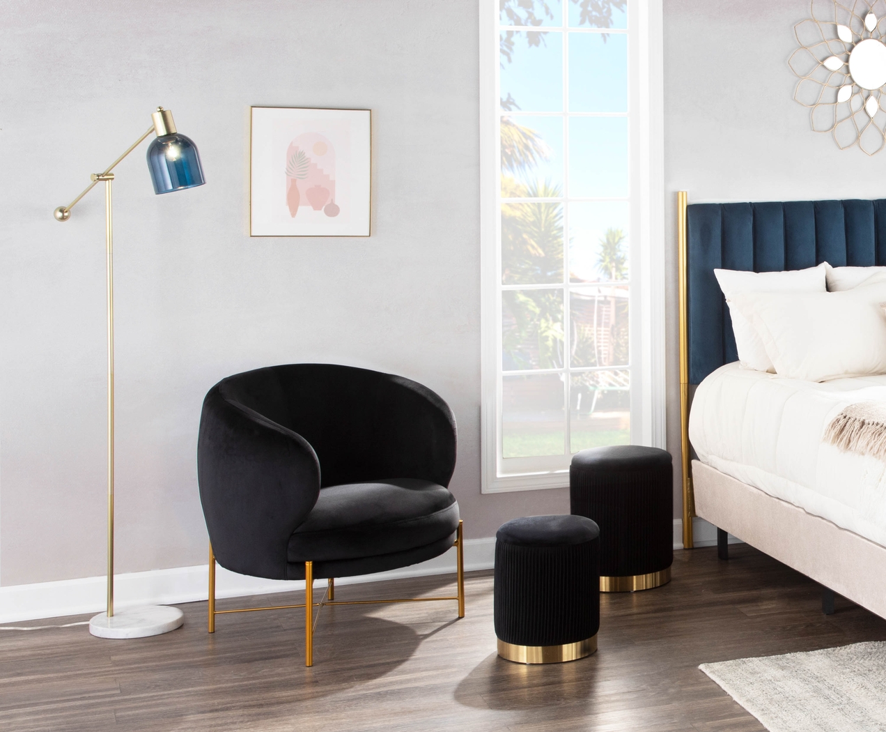 Chardan Black Accent Chair - Thumbnail - Image 9