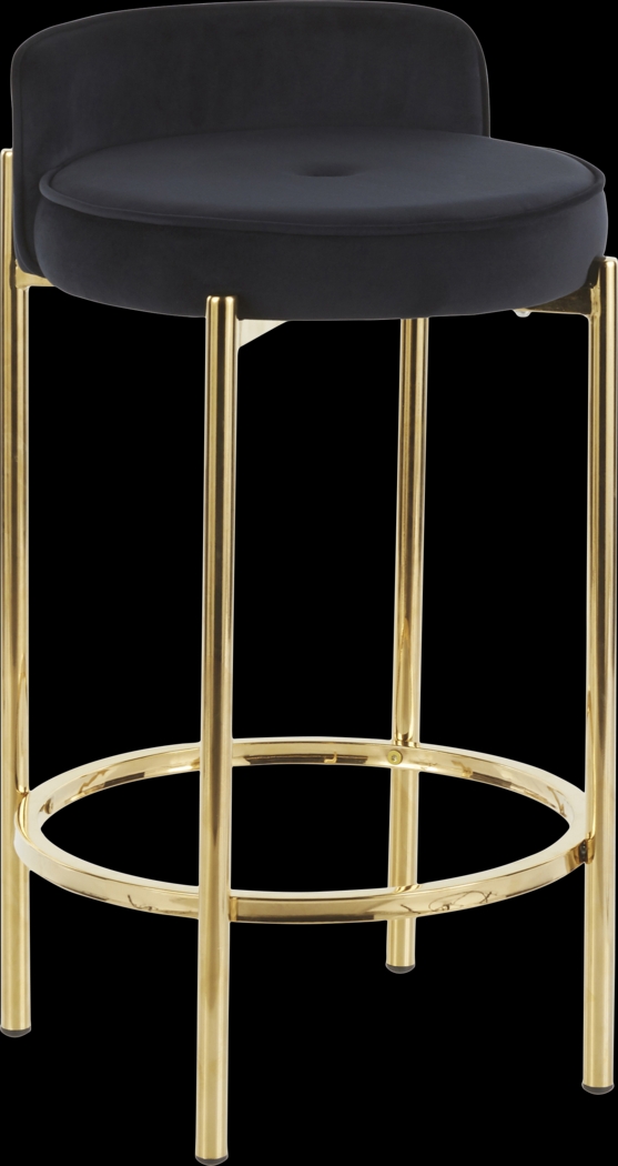 Chardan Black Counter Height Stool, Set of 2 - Thumbnail - Image 2