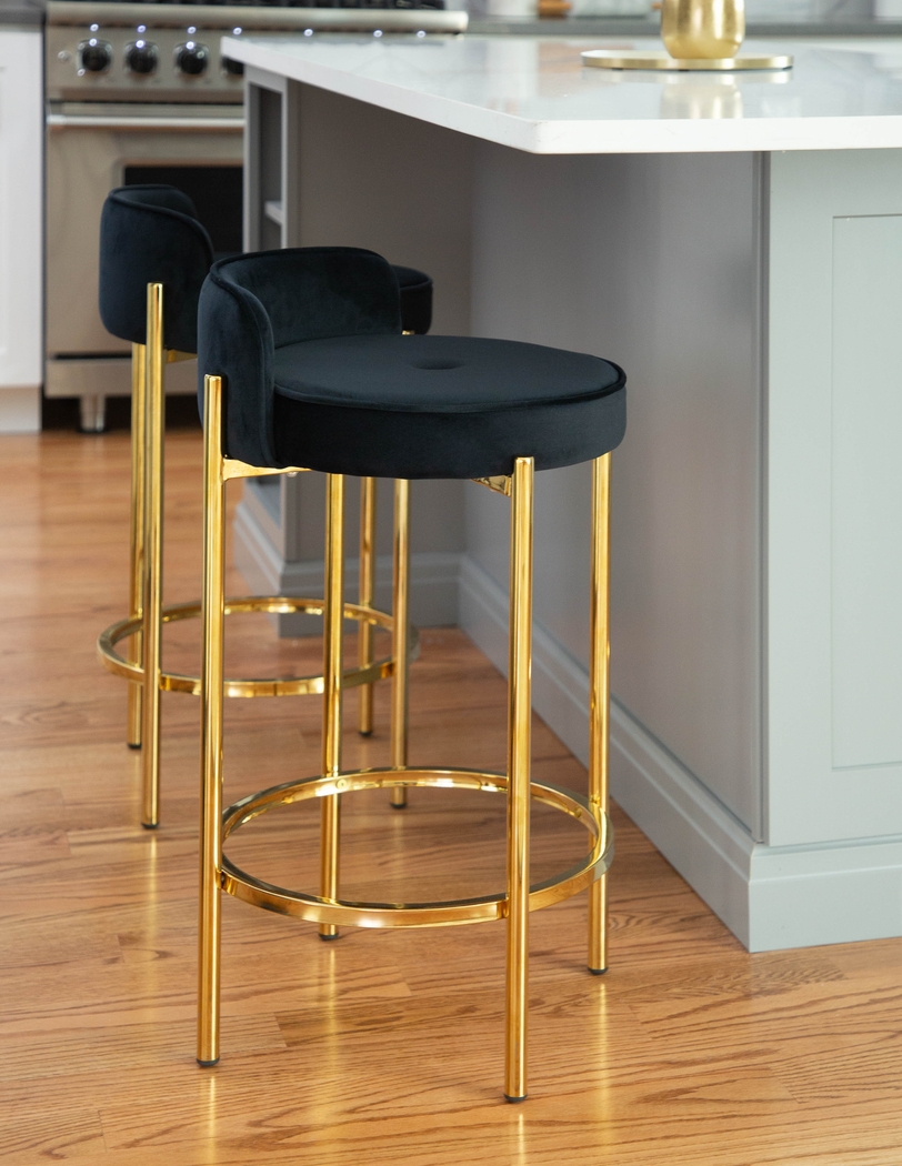 Chardan Black Counter Height Stool, Set of 2 - Thumbnail - Image 11