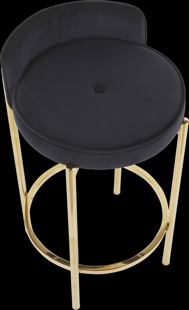Chardan Black Counter Height Stool, Set of 2 - Thumbnail - Image 7