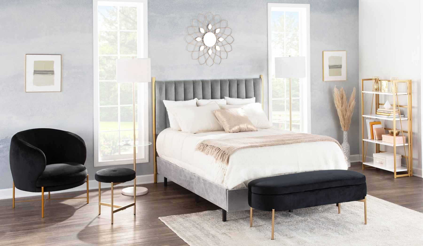 Chardan Black Storage Bench - Thumbnail - Image 11