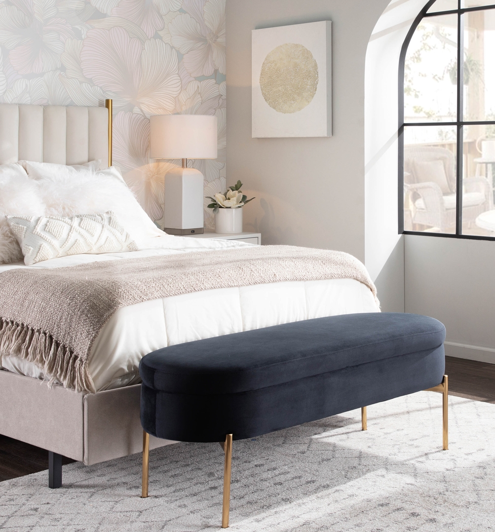 Chardan Black Storage Bench - Thumbnail - Image 12