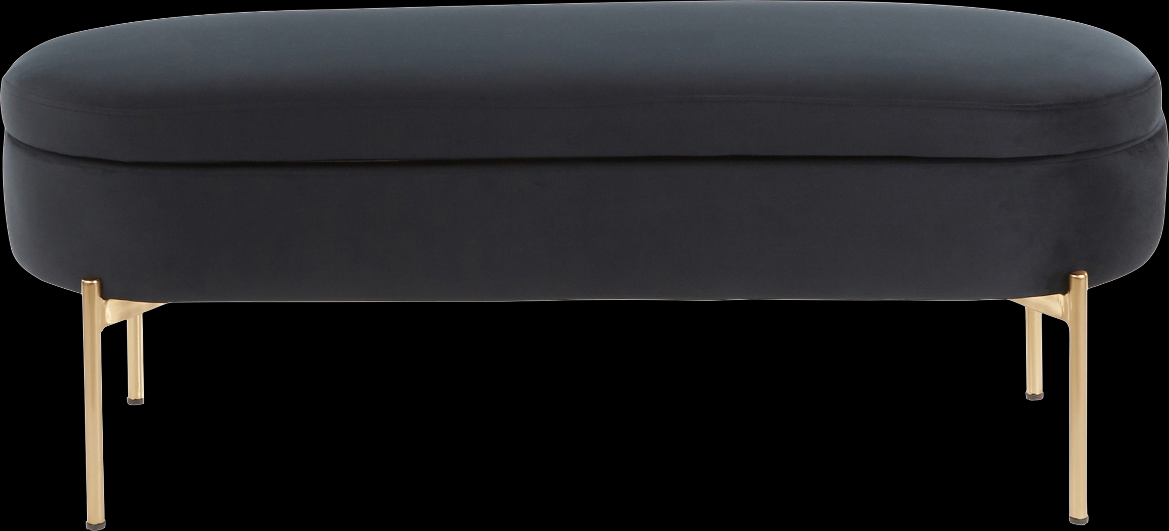 Chardan Black Storage Bench - Thumbnail - Image 6