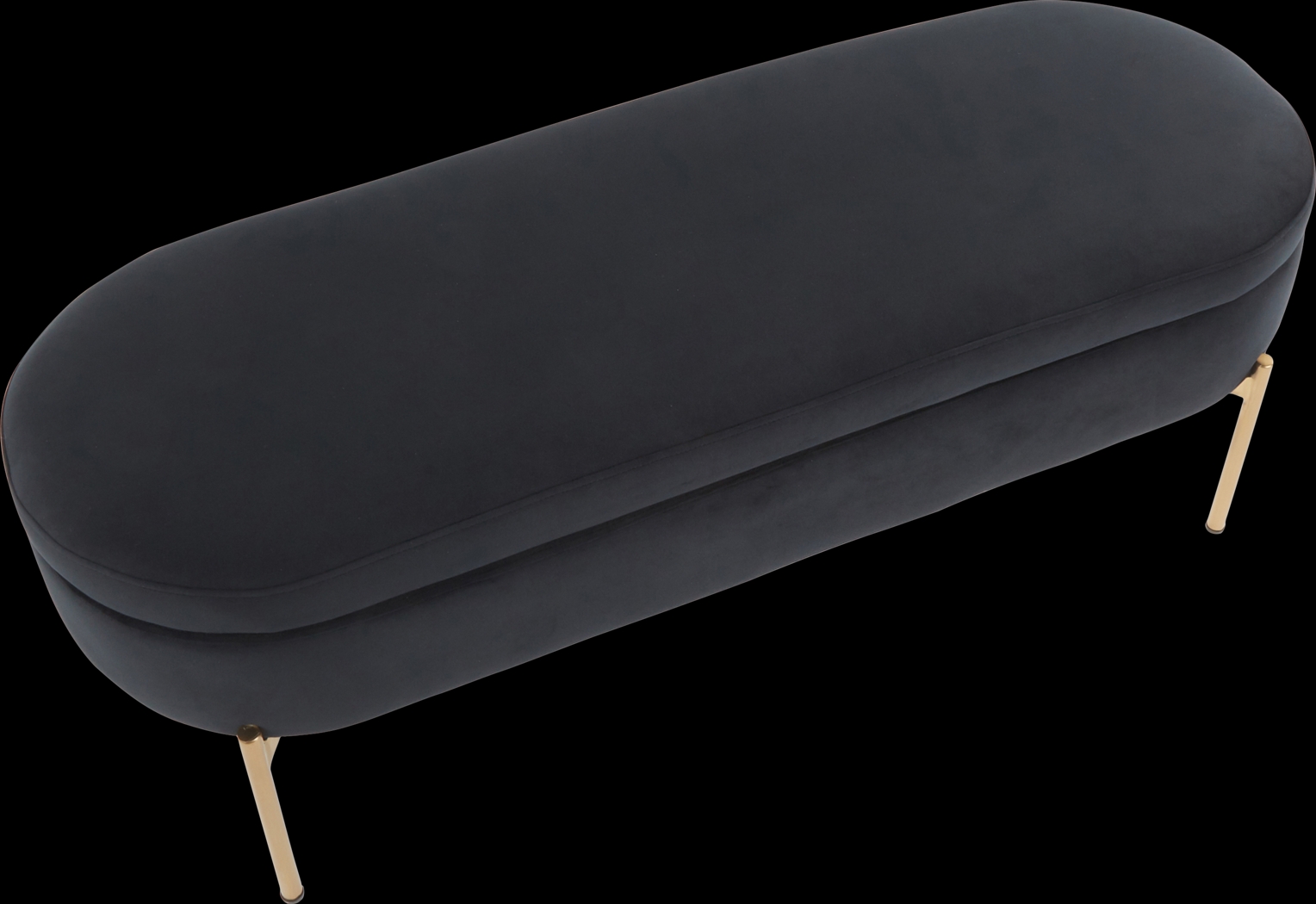 Chardan Black Storage Bench - Thumbnail - Image 7