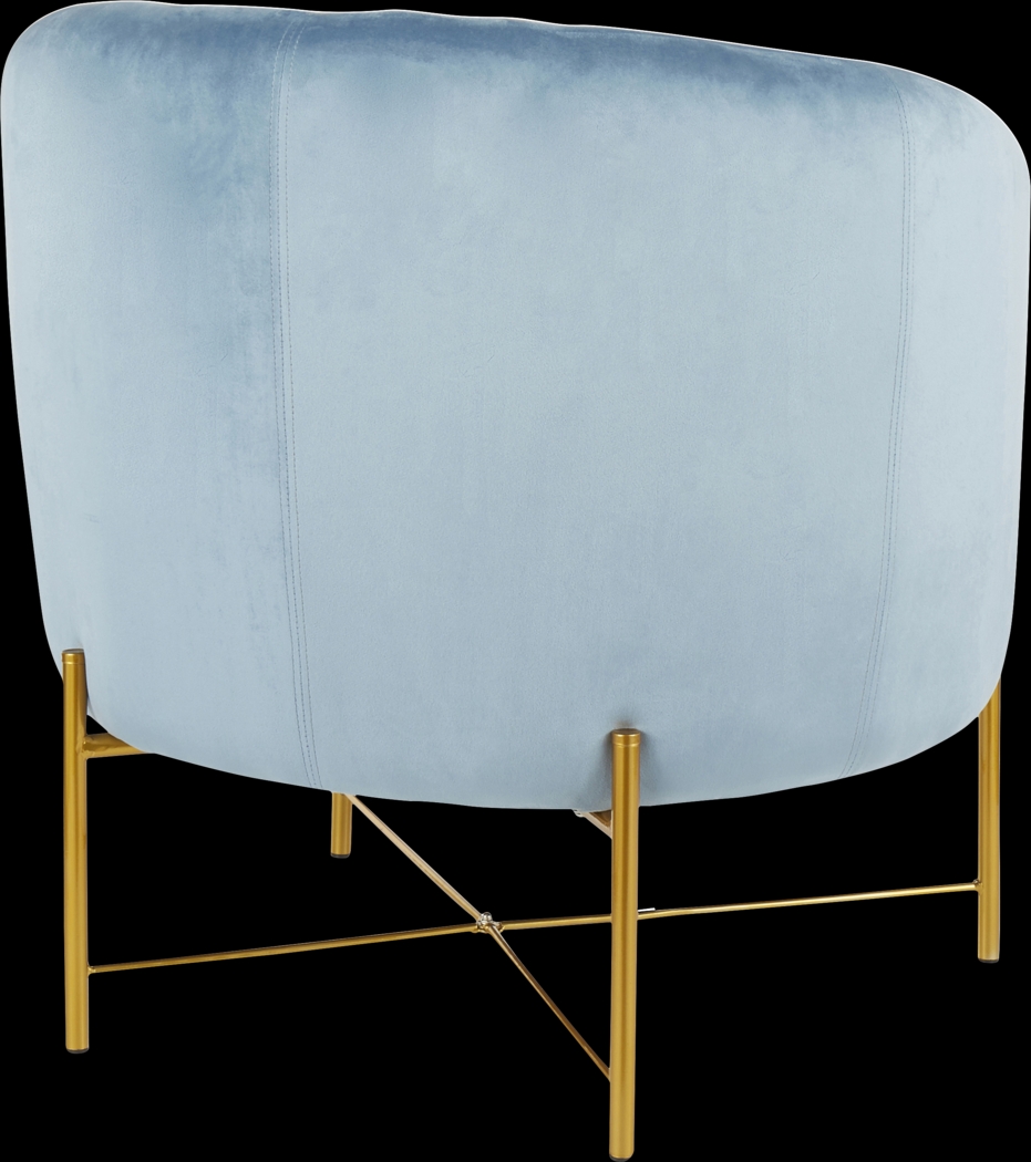 Chardan Blue Accent Chair - Thumbnail - Image 3