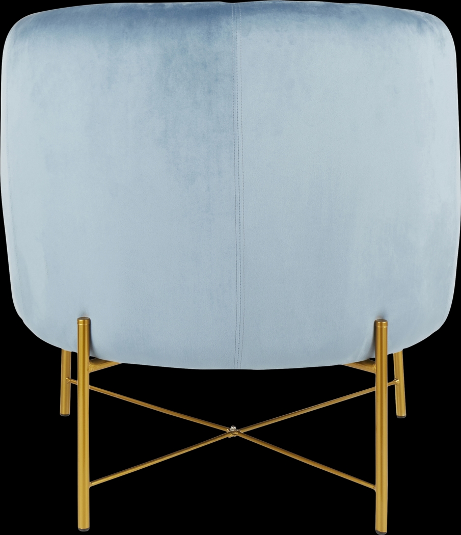 Chardan Blue Accent Chair - Thumbnail - Image 4