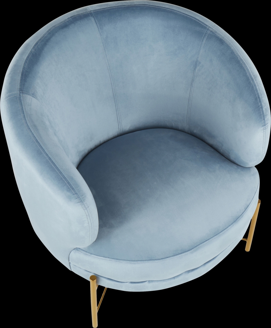 Chardan Blue Accent Chair - Thumbnail - Image 6
