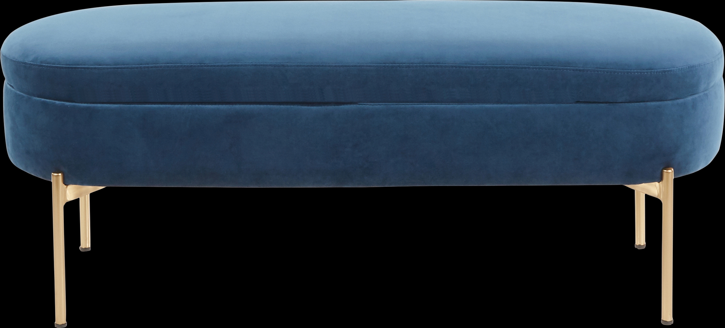 Chardan Blue Storage Bench - Thumbnail - Image 3