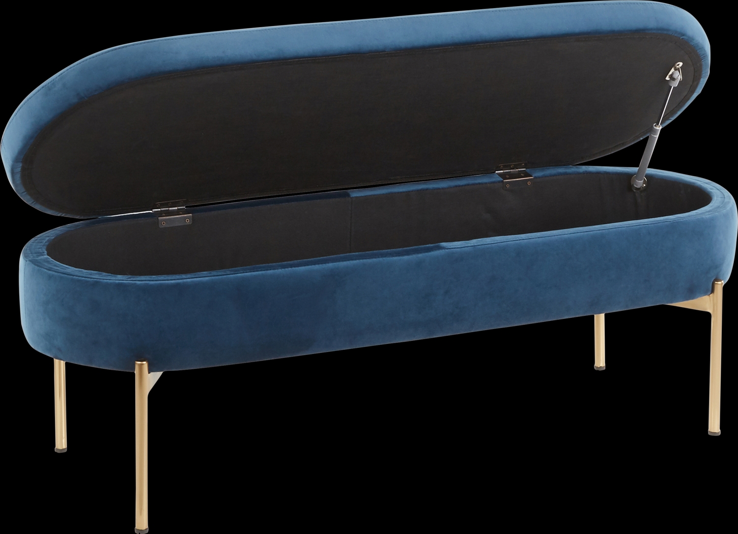 Chardan Blue Storage Bench - Thumbnail - Image 7