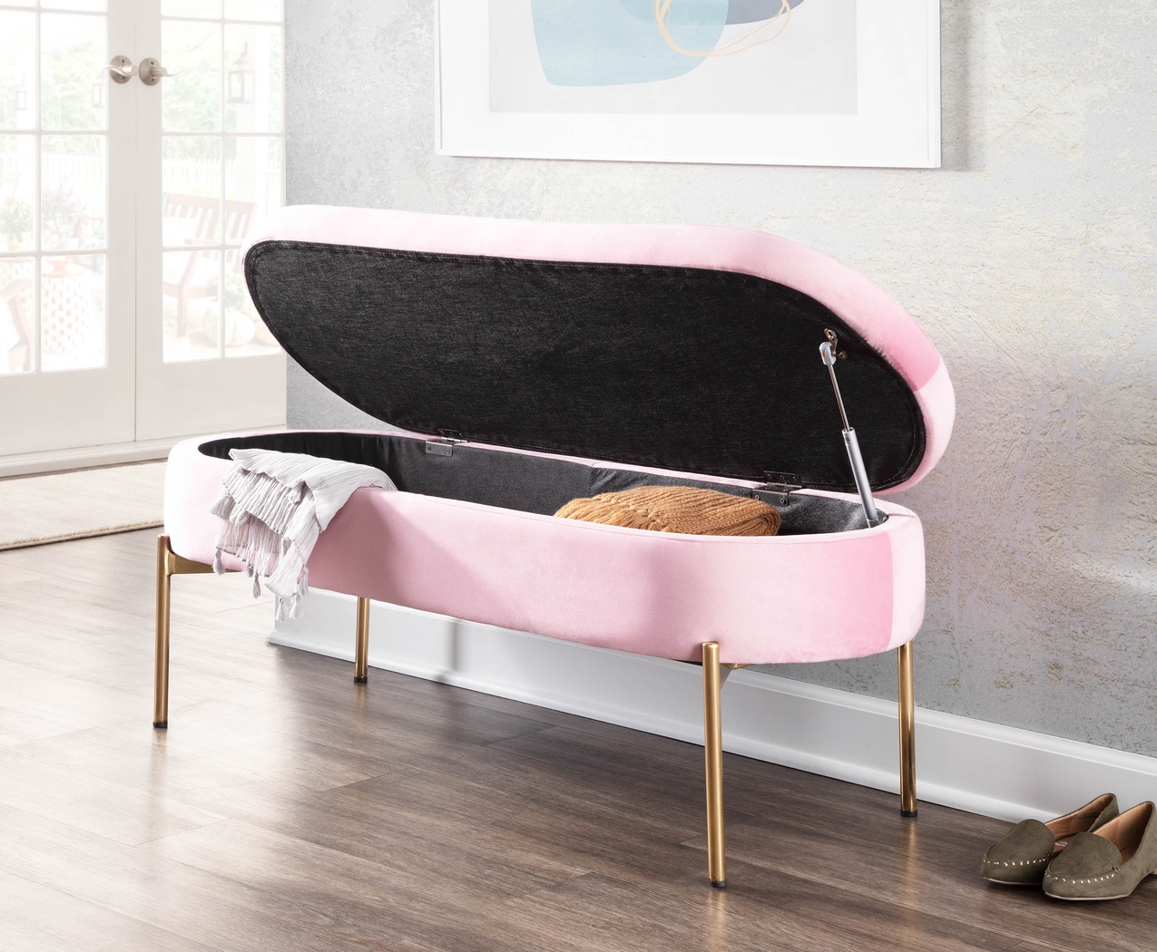 Chardan Blush Storage Bench - Thumbnail - Image 11