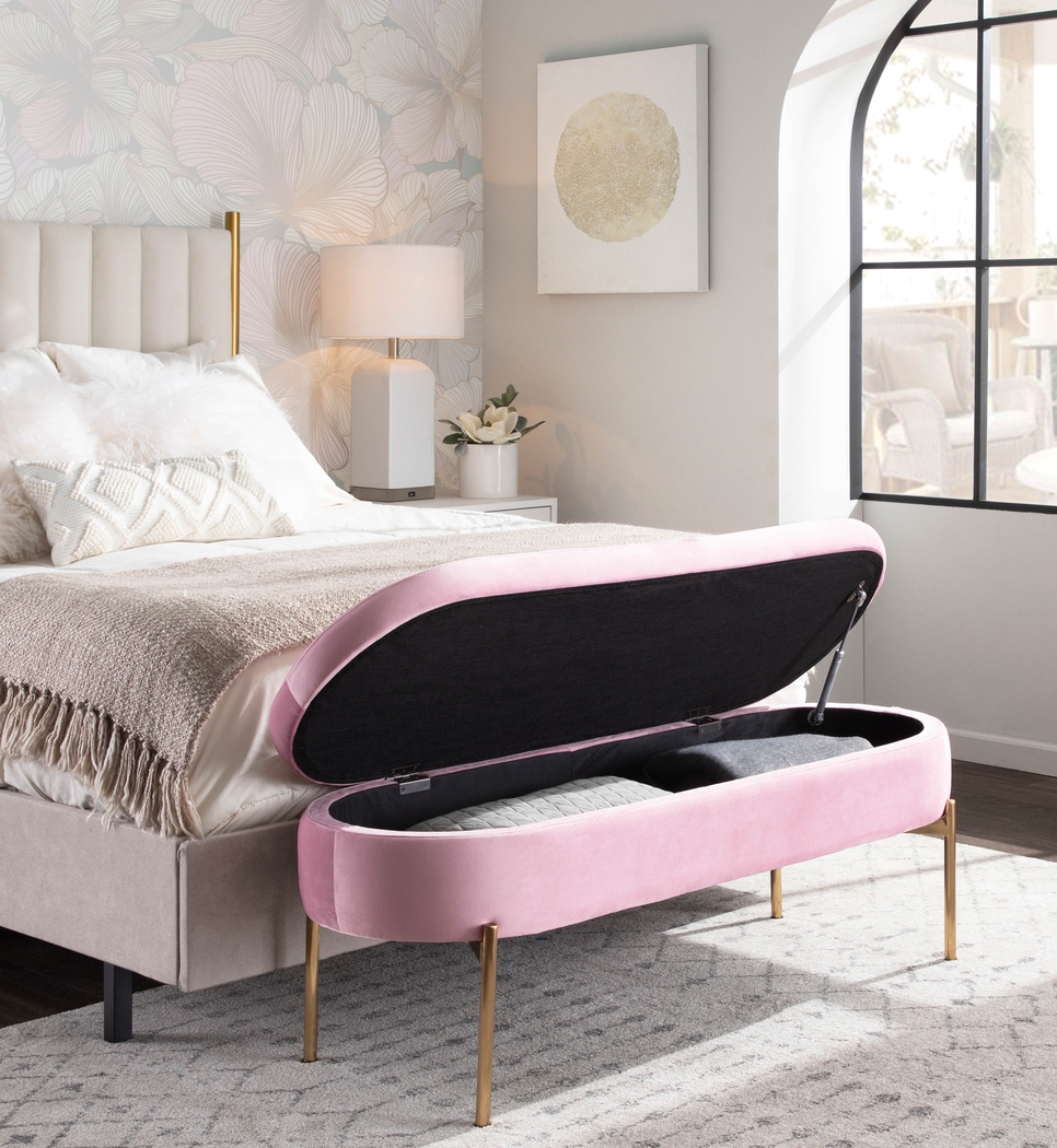 Chardan Blush Storage Bench - Thumbnail - Image 13