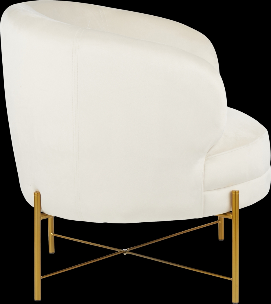 Chardan Cream Accent Chair - Thumbnail - Image 2