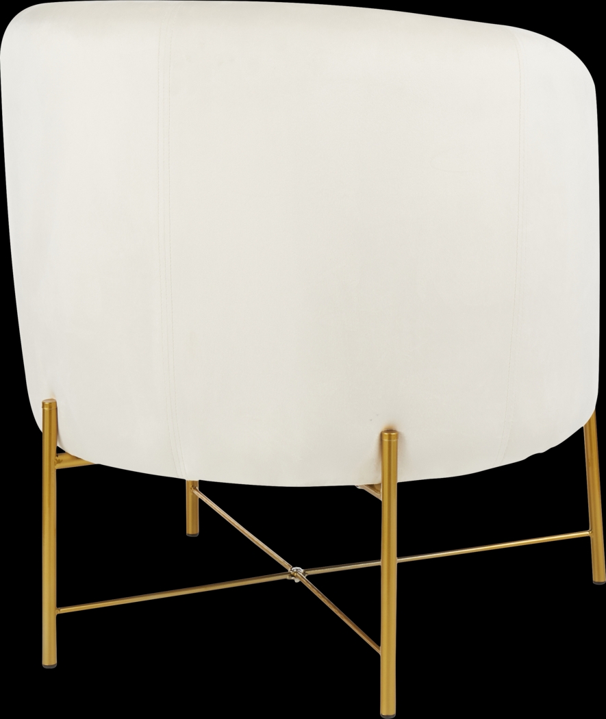 Chardan Cream Accent Chair - Thumbnail - Image 3