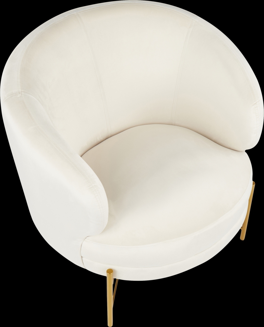 Chardan Cream Accent Chair - Thumbnail - Image 6