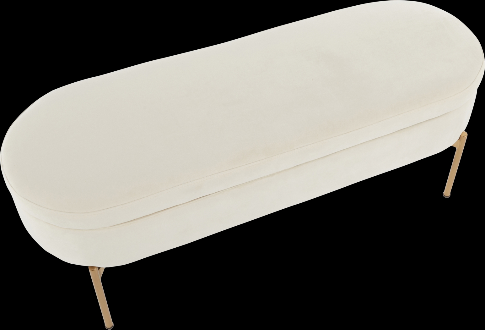 Chardan Cream Storage Bench - Thumbnail - Image 2