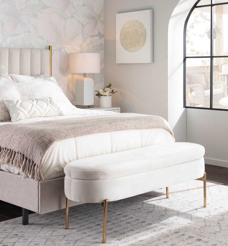 Chardan Cream Storage Bench - Thumbnail - Image 13