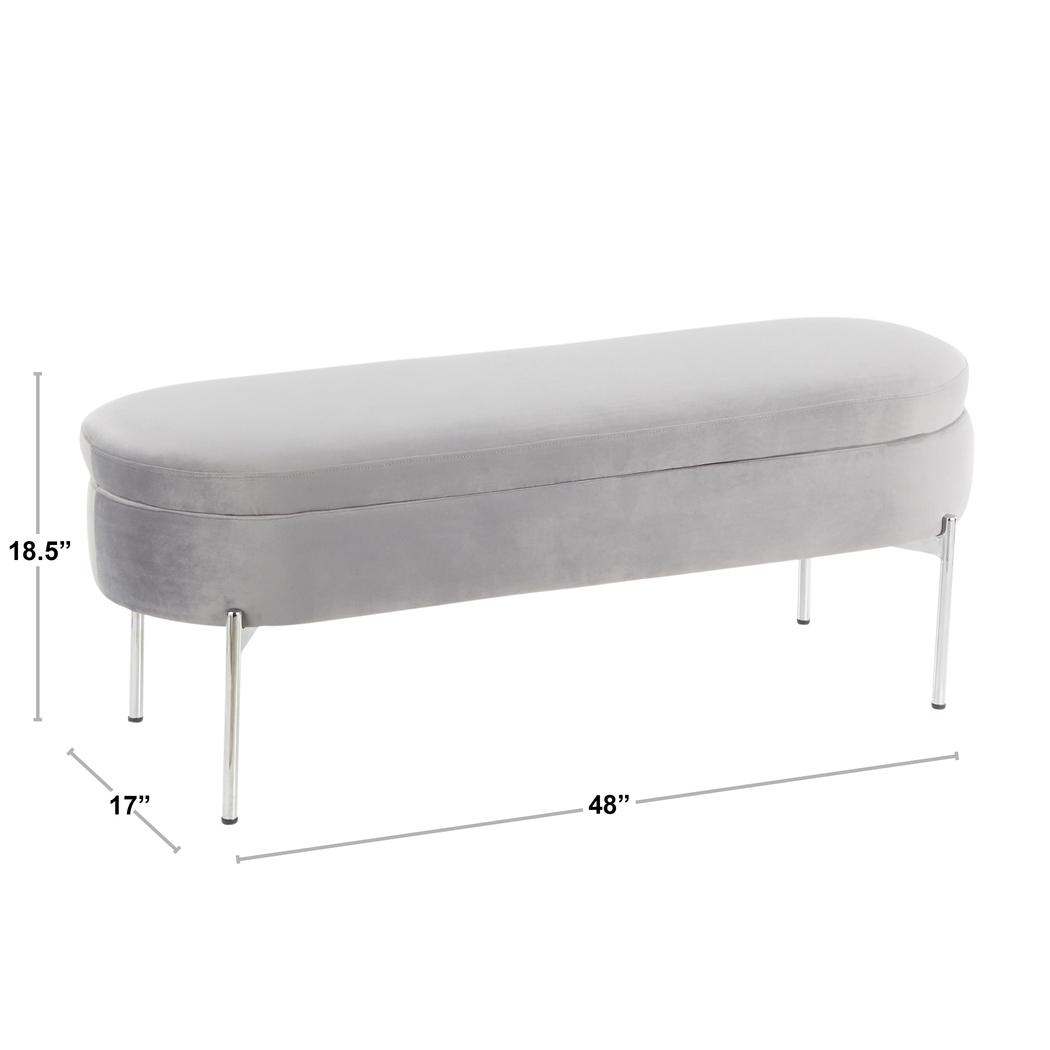 Chardan Cream Storage Bench - Thumbnail - Image 15