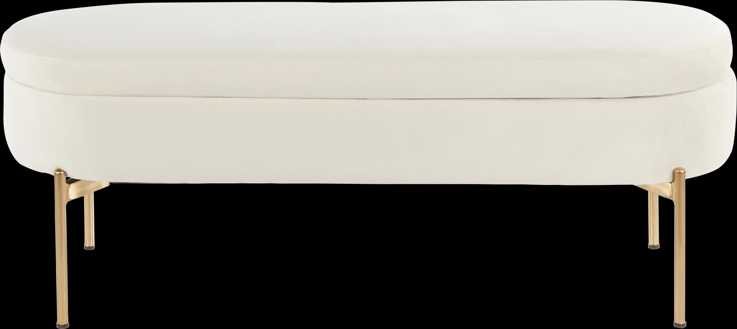 Chardan Cream Storage Bench - Thumbnail - Image 3
