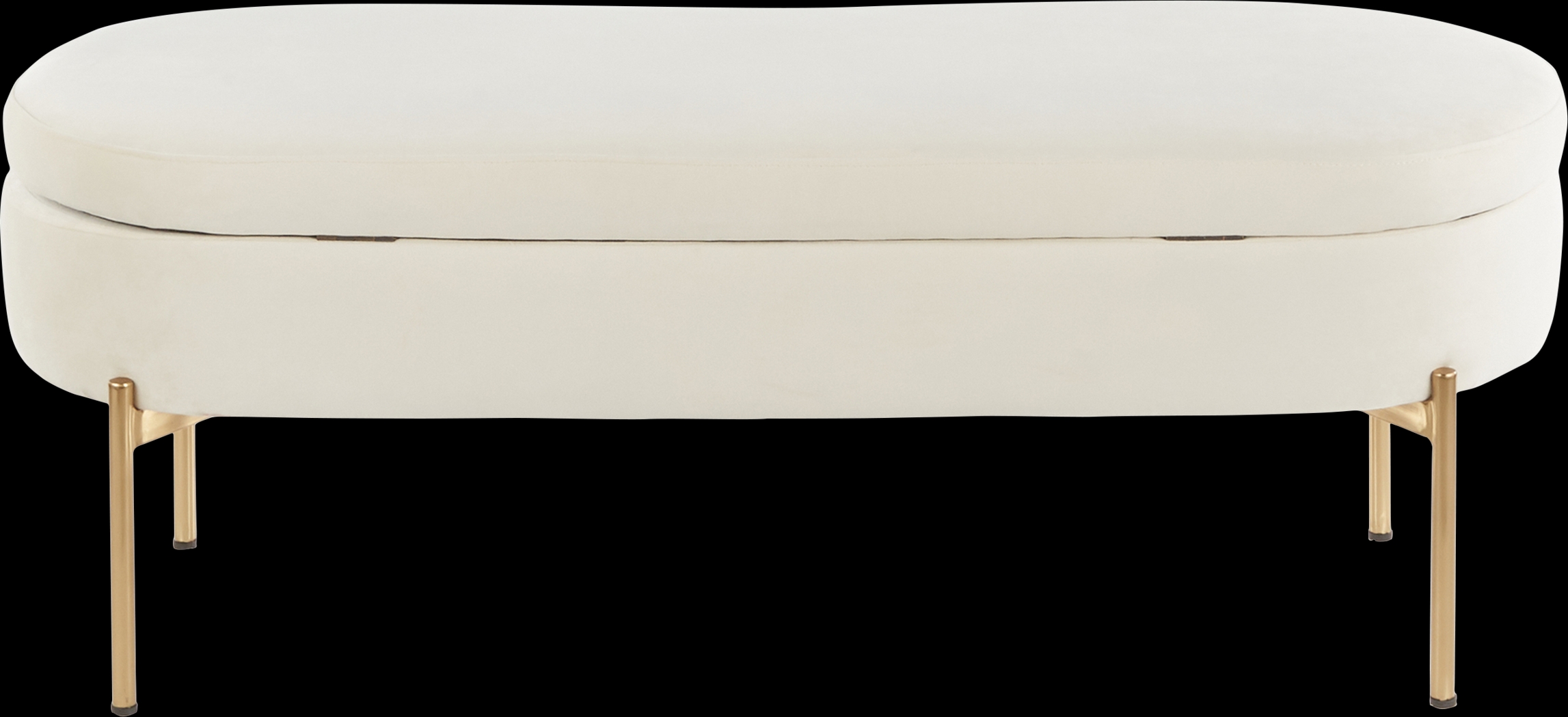 Chardan Cream Storage Bench - Thumbnail - Image 4