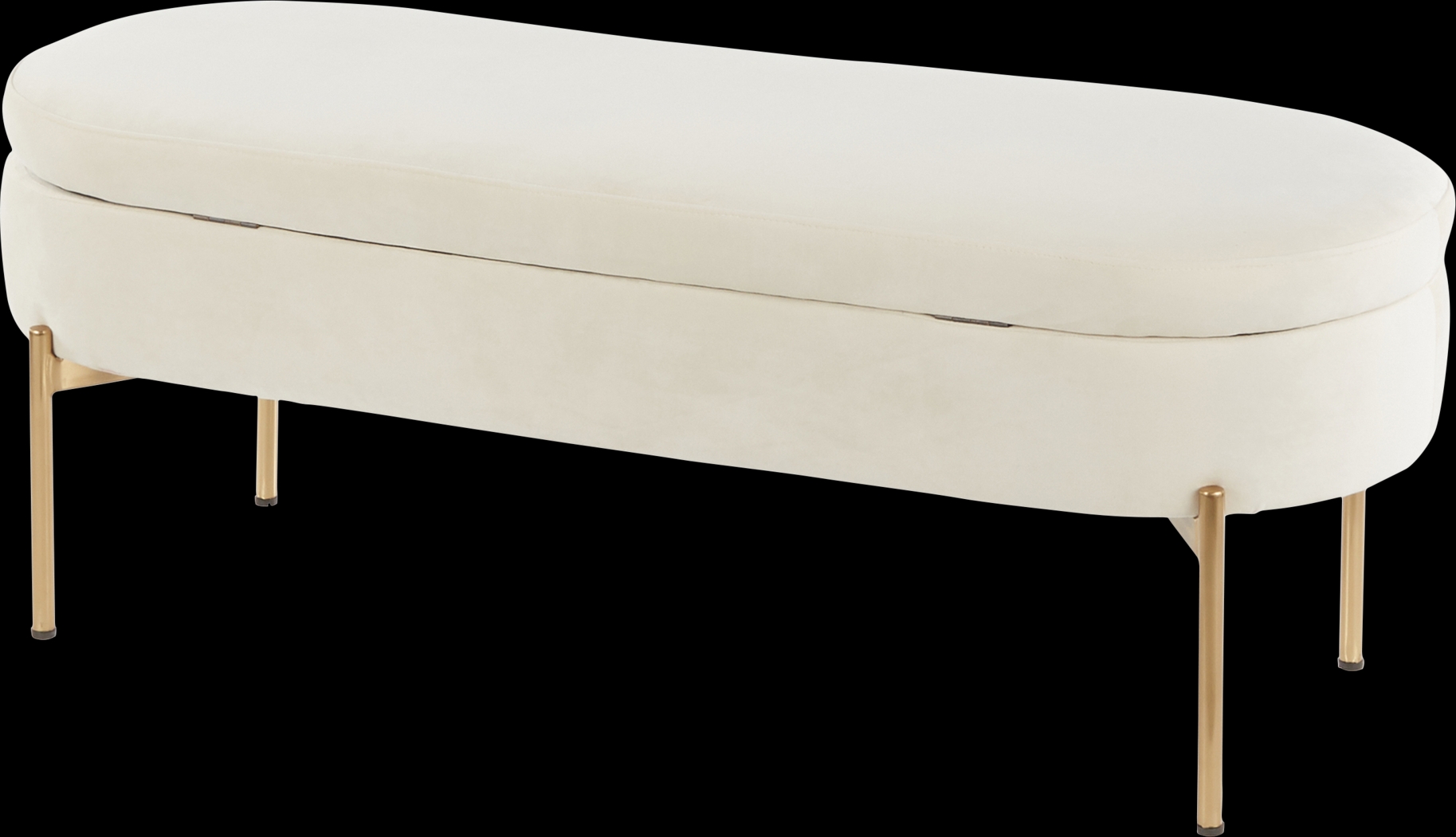 Chardan Cream Storage Bench - Thumbnail - Image 5