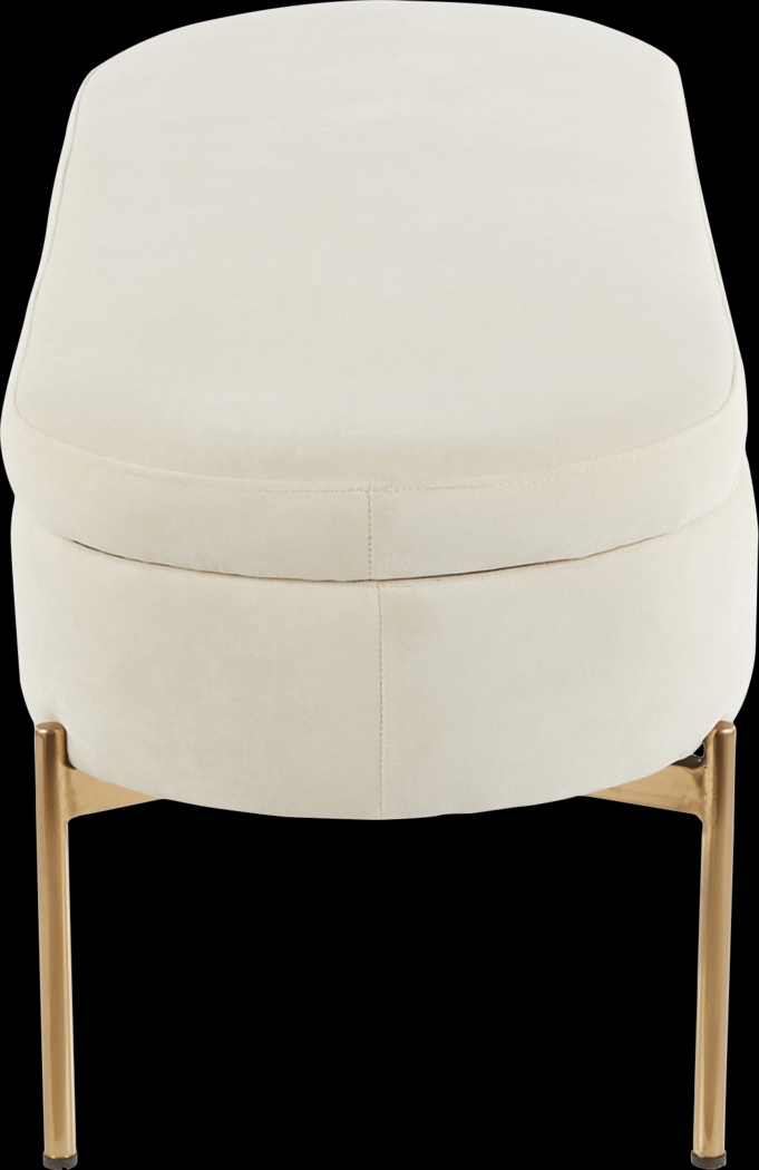 Chardan Cream Storage Bench - Thumbnail - Image 6