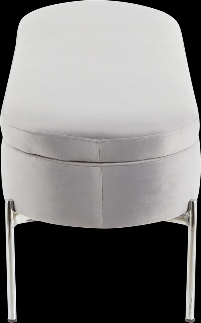 Chardan Gray Storage Bench - Thumbnail - Image 6