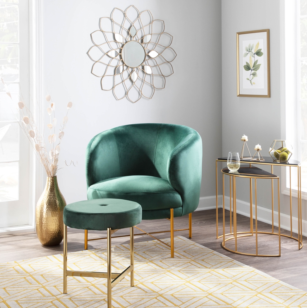 Chardan Green Accent Chair - Thumbnail - Image 9