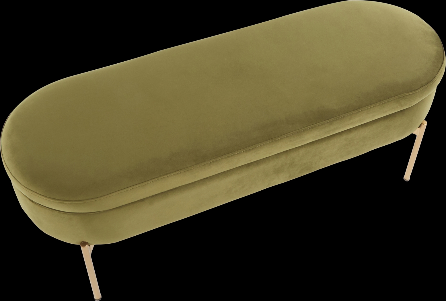 Chardan Green Storage Bench - Thumbnail - Image 2