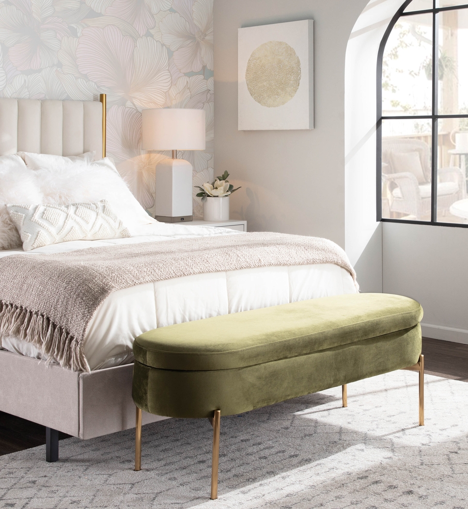 Chardan Green Storage Bench - Thumbnail - Image 14