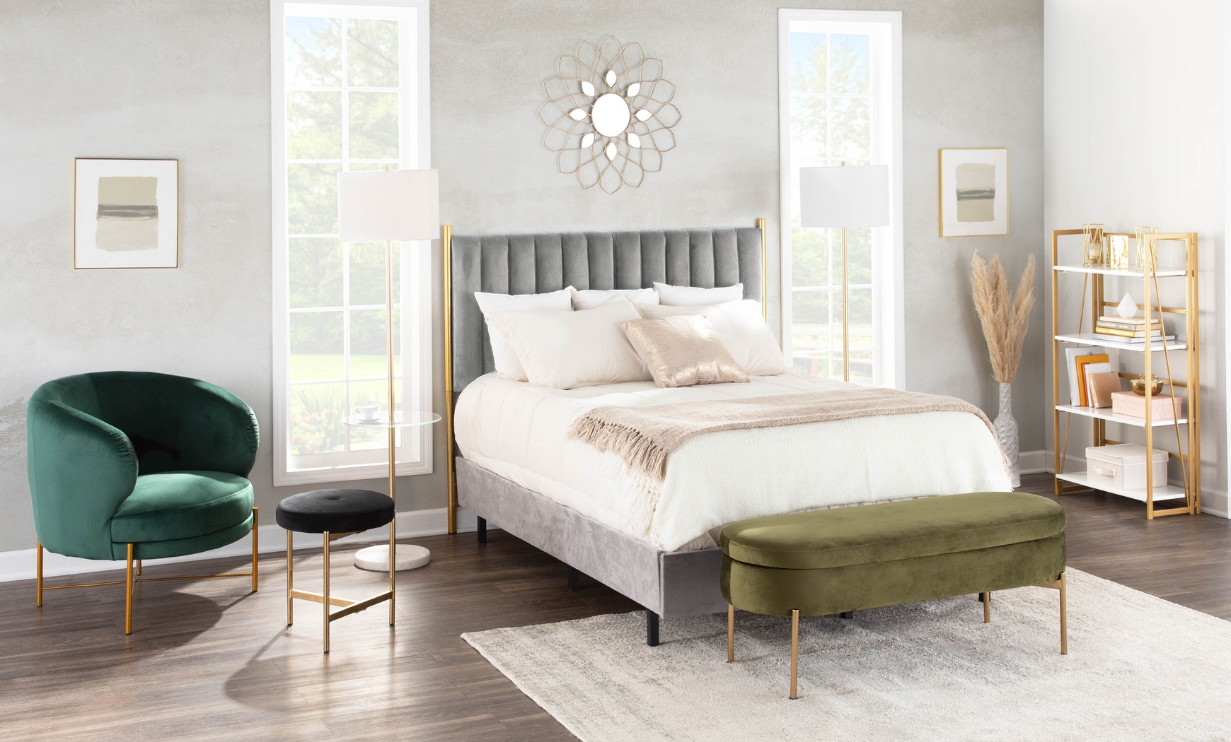 Chardan Green Storage Bench - Thumbnail - Image 10