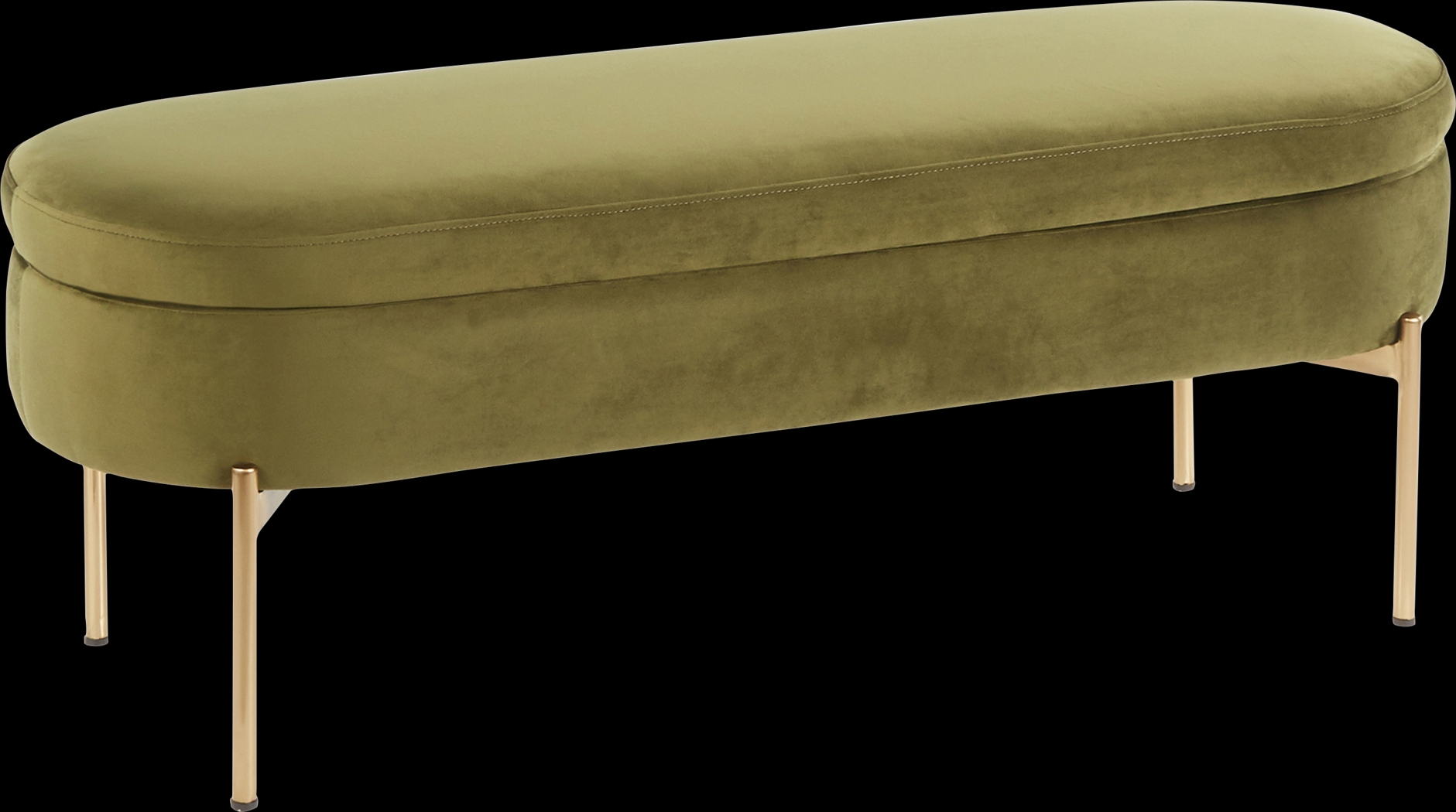 Chardan Green Storage Bench - Thumbnail - Image 1