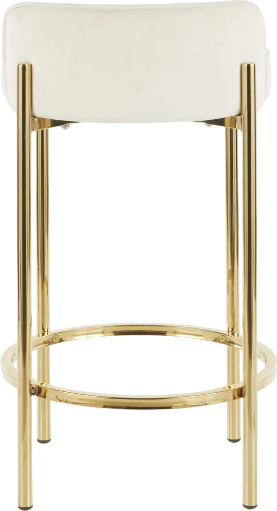 Chardan White Counter Height Stool, Set of 2 - Thumbnail - Image 5