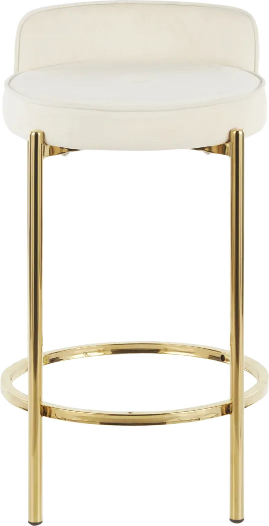 Chardan White Counter Height Stool, Set of 2 - Thumbnail - Image 6