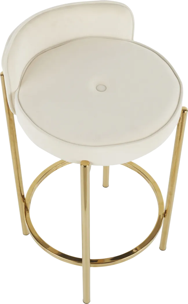 Chardan White Counter Height Stool, Set of 2 - Thumbnail - Image 7